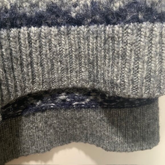 NWOT LOFT Fair Isle Chunky Apres Ski Nordic Sweater Wool Mohair Blend - Size M - Picture 3 of 8